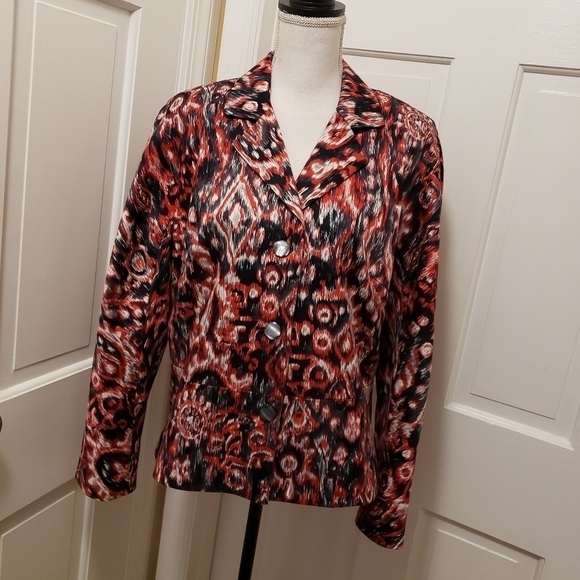 Coldwater Creek Blazer Colorful Missy 16 - Picture 1 of 9
